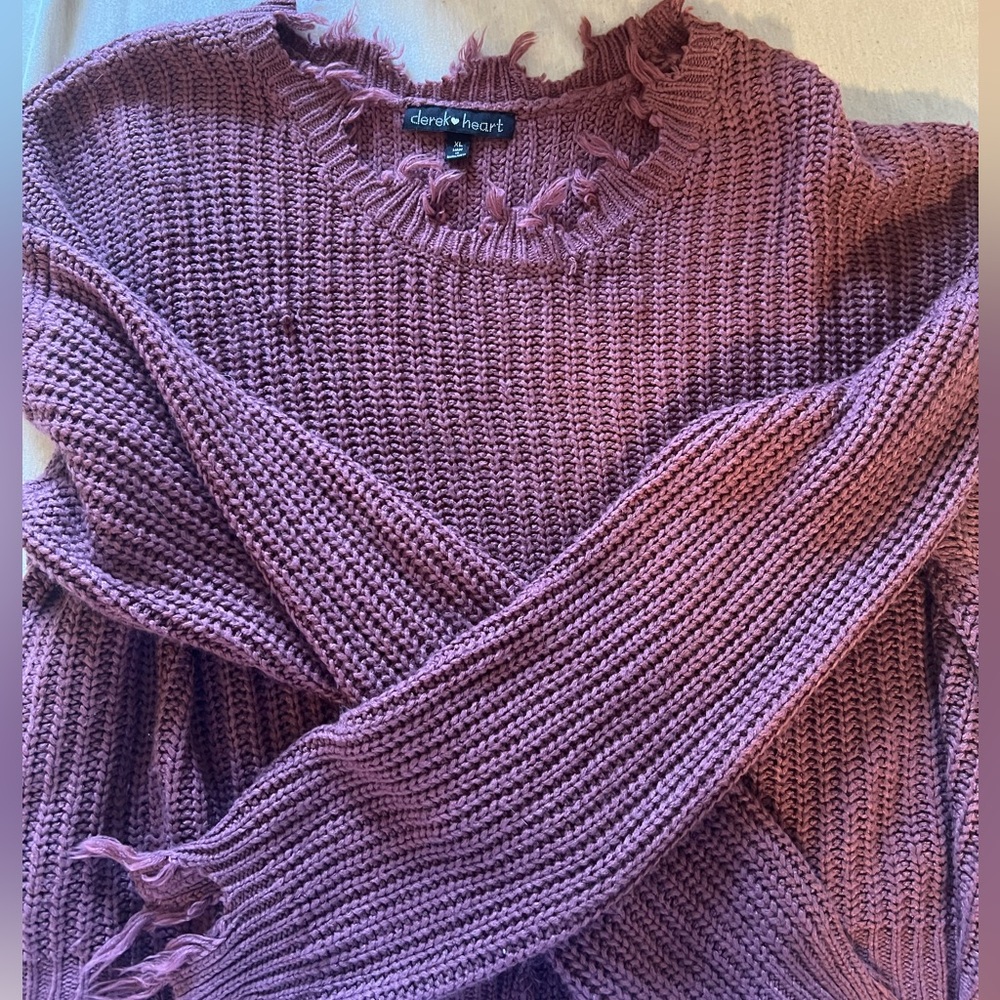 Oversized knitted sweater